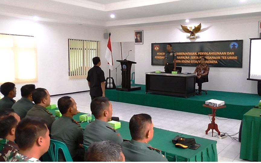 Kodim 0734/Yogyakarta Gelar Sosialisasi P4GN Bersama BNN Kota Yogyakarta