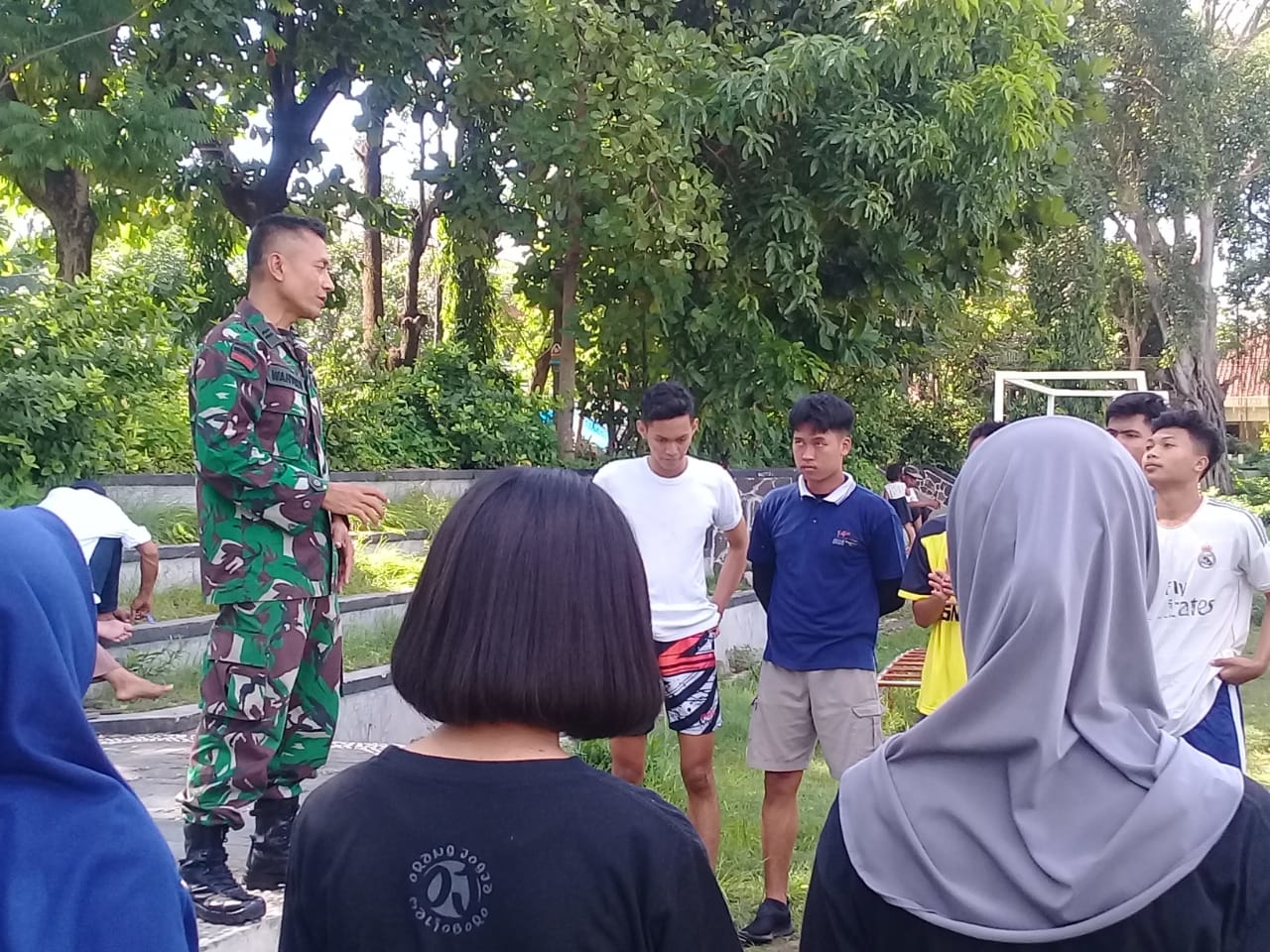 Bati Tuud Koramil Mantrijeron Berikan Pembinaan Kepada Calon Pendaftar Bintara TNI-AD