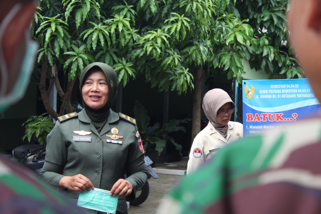 Cegah Virus Corona, Kodim Yogyakarta Sosialisasikan Tata Cara Cuci Tangan kepada Prajurit