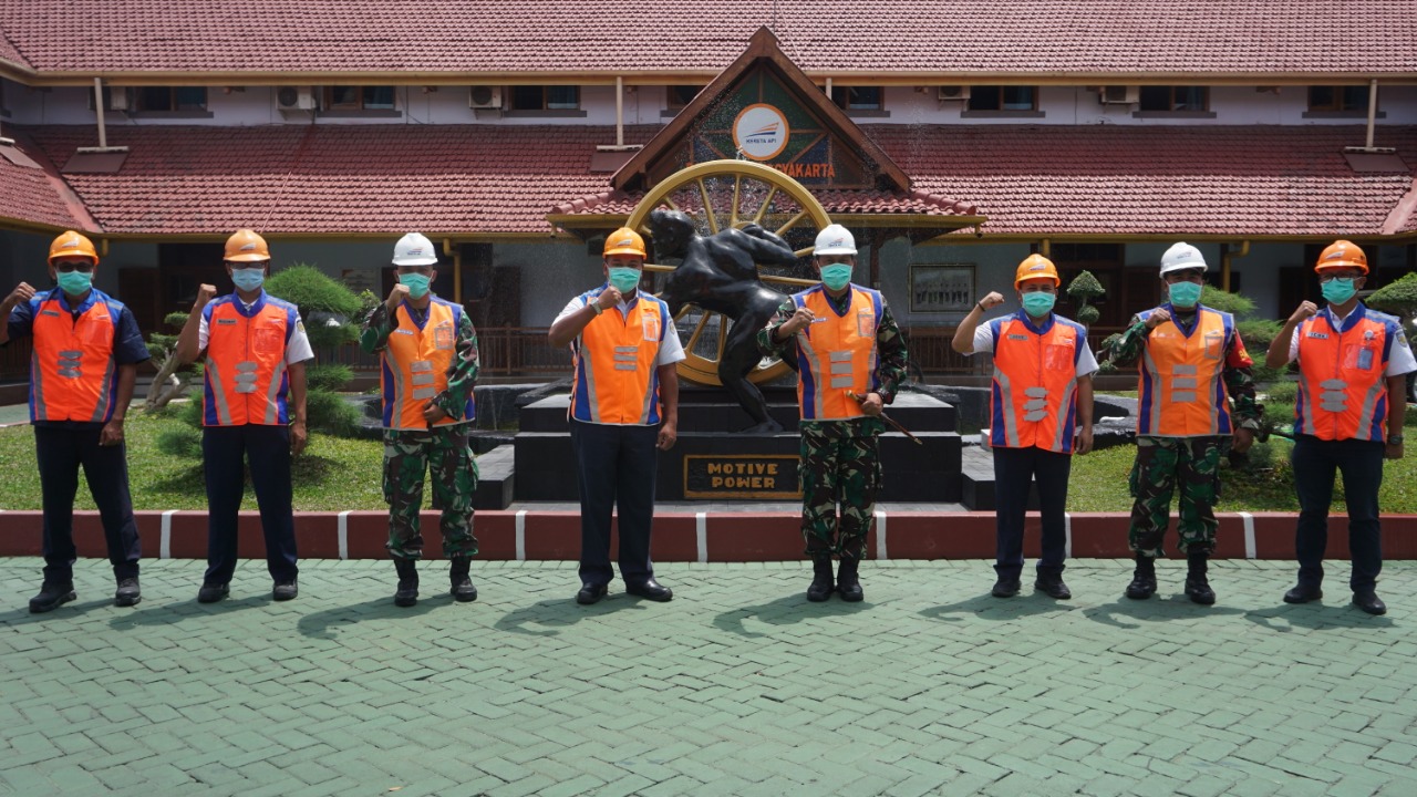 Perkuat Sinergitas, Dandim Kota Jogja Kunjungi PT KAI DAOP 6 Yogyakarta