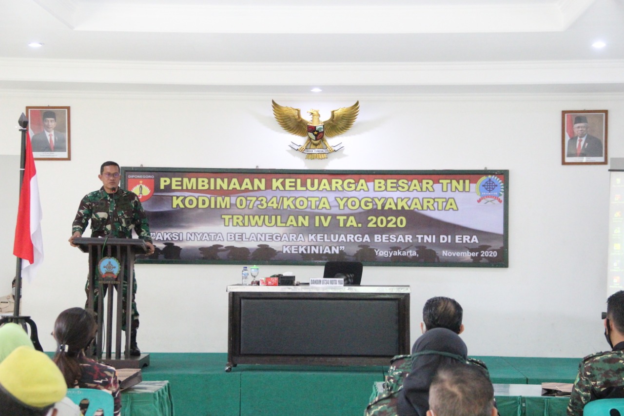 Kodim 0734/KotaYogyakarta Gelar Pembinaan Keluarga Besar TNI 