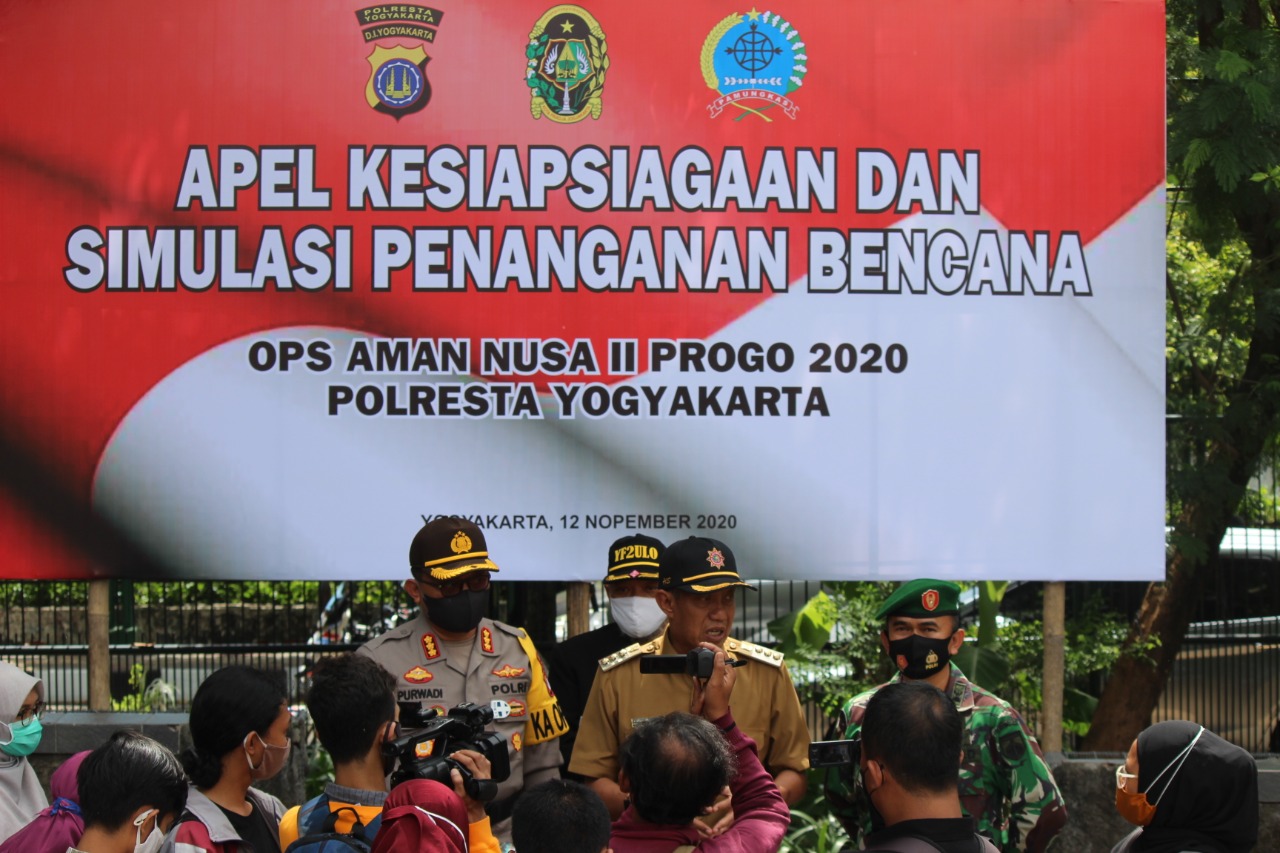 Kasdim Kota Yogyakarta Hadiri Apel Kesiapsiagaan Dan Simulasi Penanganan Bencana