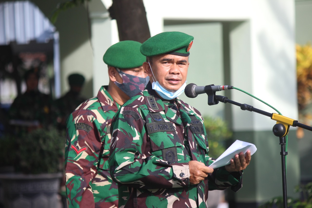 Upacara Penyambutan Anggota Satgas Teritorial Kodim 0734/Kota Yogyakarta