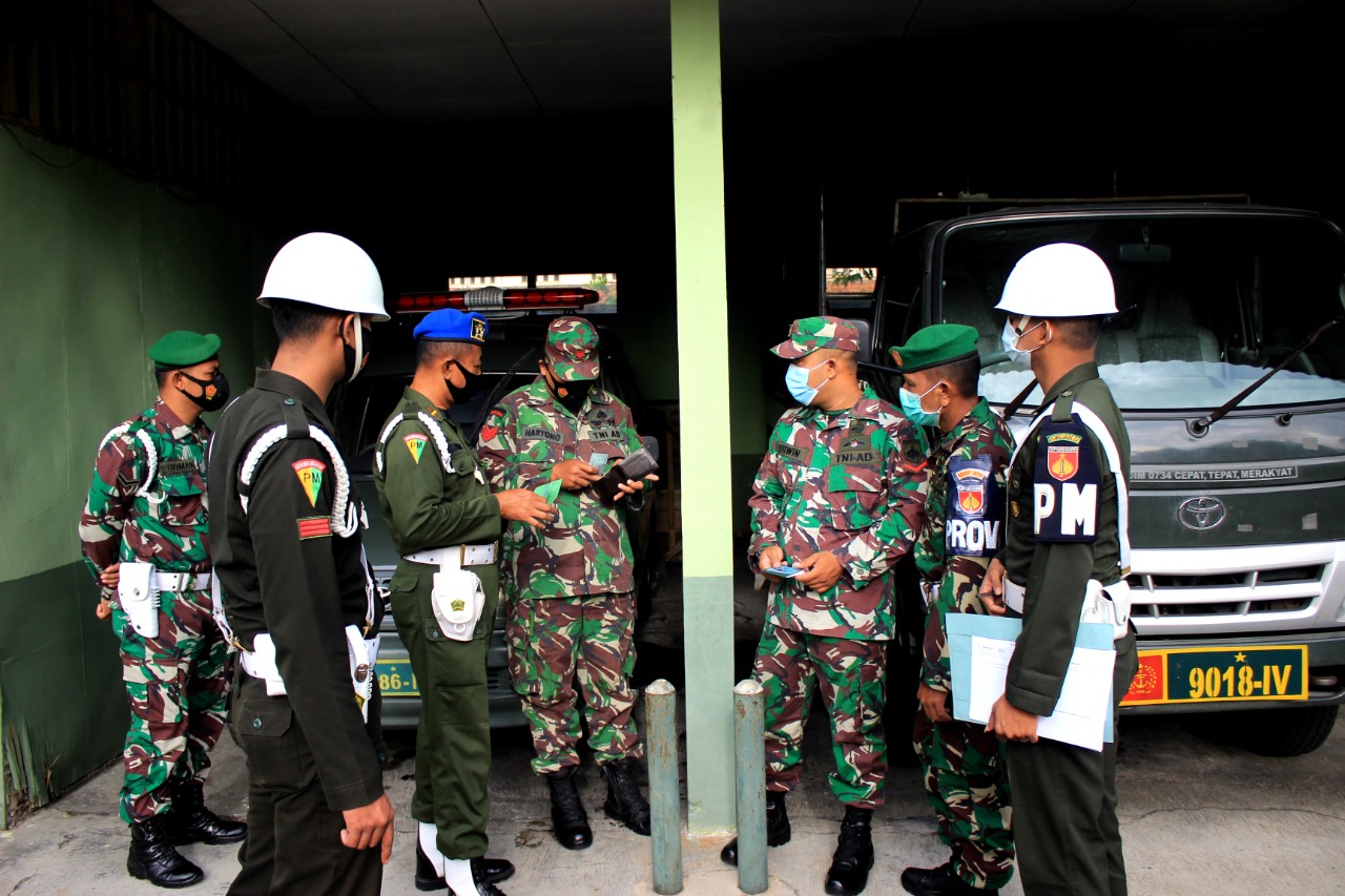 Upaya Penegakan Hukum dan Disiplin, Subdenpom IV/2 Yka Gelar Operasi Gaktib di Kodim 0734/Kota Yogyakarta