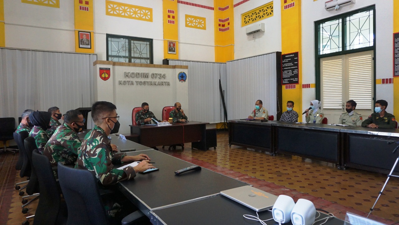 Dandim 0734/Kota Yogyakarta Terima Audiensi Resimen Mahasiswa (Menwa)
