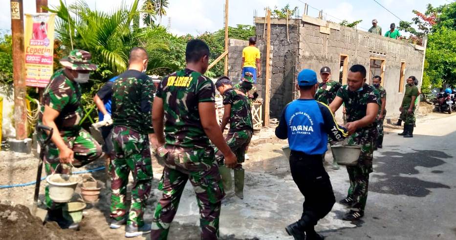 Bahu Membahu Bekerjasama Tni Bersama Tagana