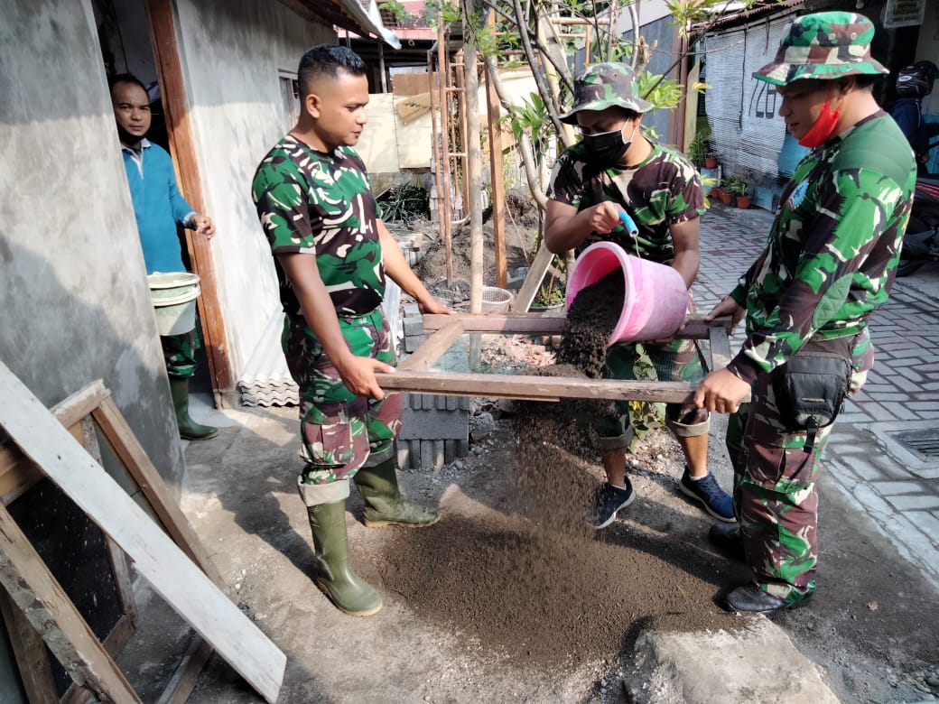 PROGRES REHAB RTLH TMMD KE-111 KODIM 0734/KOTA YOGYAKARTA MILIK IBU SRIYATUN