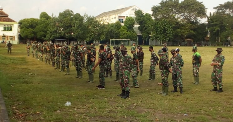 APEL PAGI HARI TERAKHIR PELAKSANAAN KEGIATAN TMMD KE-111 KODIM JOGJA