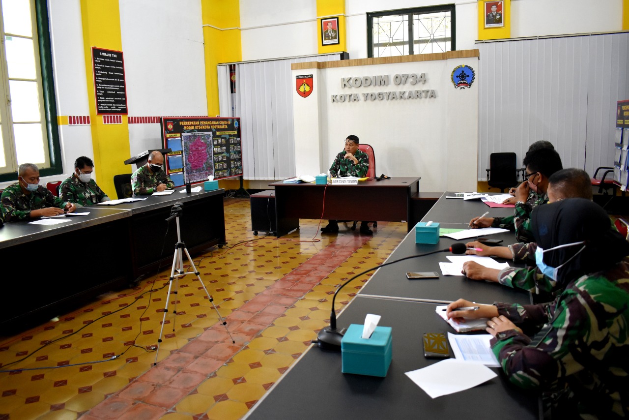 Kodim Gelar Rapat Persiapan Kunjungan Menko Marinves Ke Wilayah D.I. Yogyakarta