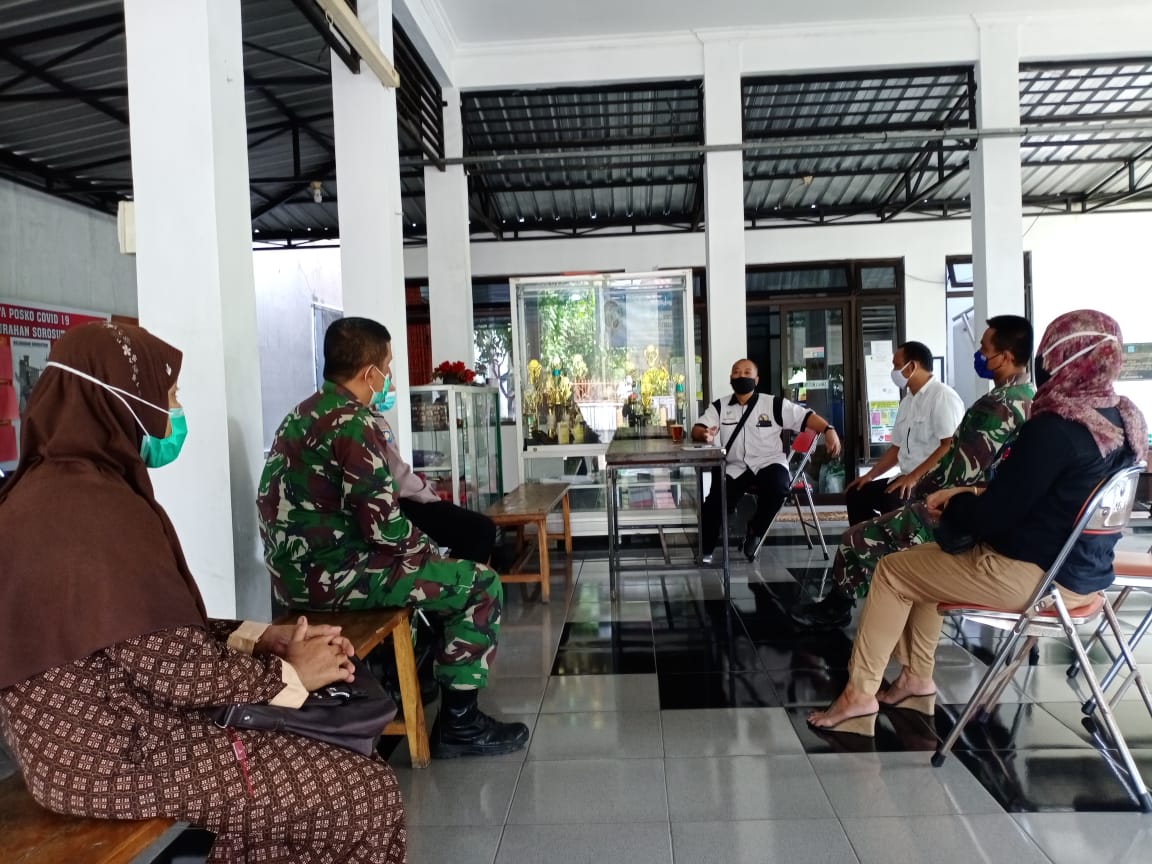 TIGA PILAR KELURAHAN SOROSUTAN RAPAT KOORDINASI PERSIAPAN PELAKSANAAN VAKSINASI