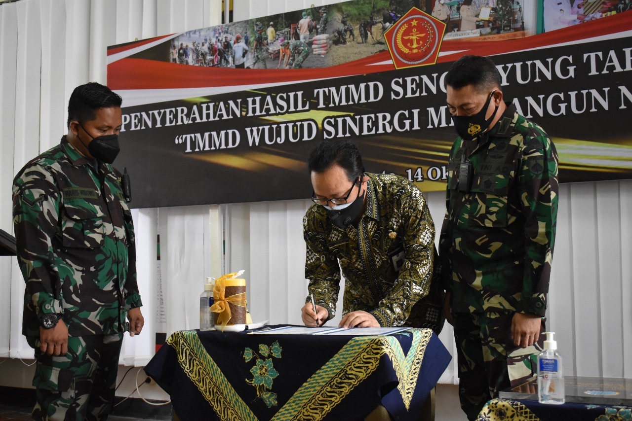 Tuntas Tepat Waktu, TMMD Sengkuyung Tahap lll Kodim  Kota Yogyakarta Resmi Ditutup 