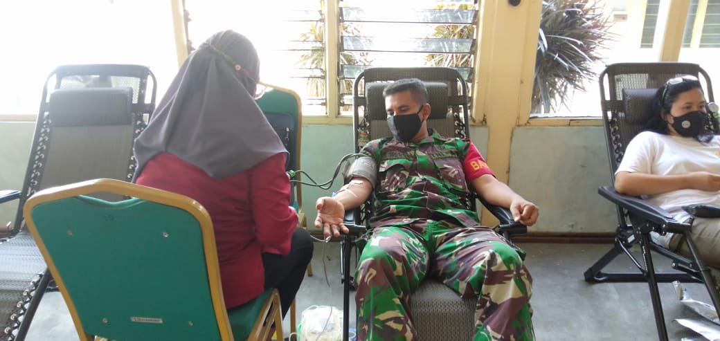 KORAMIL PAKUALAMAN DAMPINGI BHAKTI SOSIAL DONOR DARAH