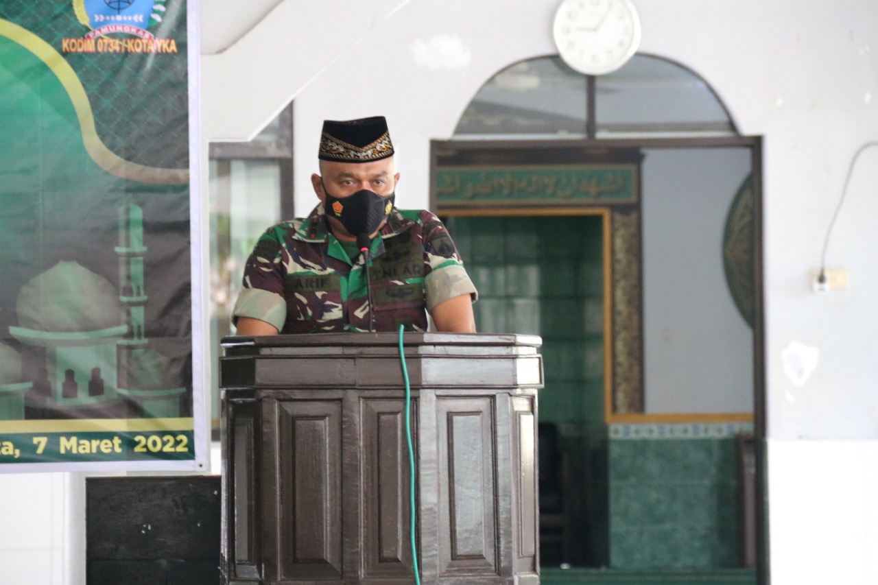 Kodim 0734/Kota Yogyakarta Peringati Isra Mi’raj Nabi Muhammad SAW