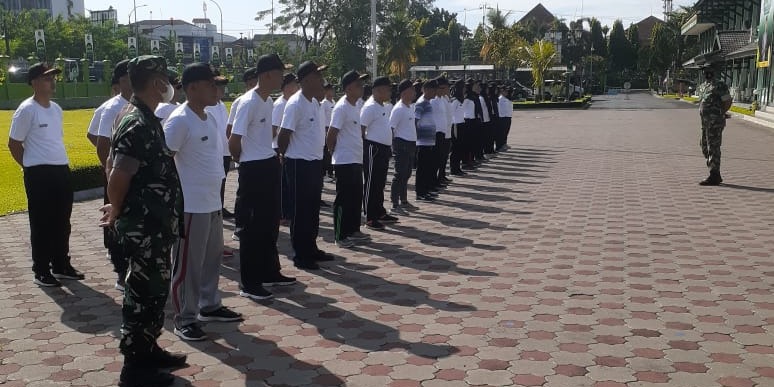 Kodim Jogja Latih Kesamaptaan Anggota Baru Satpol PP Kota Yogyakarta