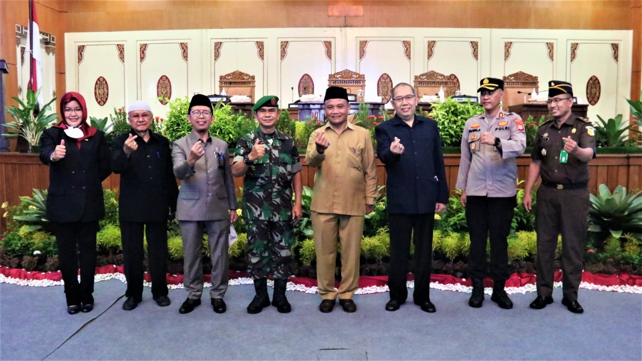 Kepala Staf Kodim 0734/Kota Yka Mewakili Dandim Hadiri Acara Perkenalan dan Sambutan Penjabat Walikota Yogyakarta