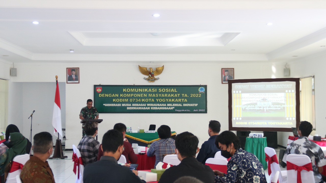 Kodim 0734/Kota Yogyakarta Gelar Komsos Bersama Komponen Masyarakat